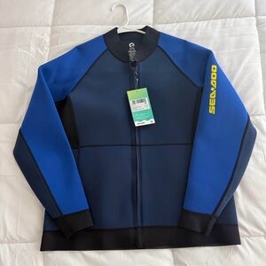 Sea-Doo Men's Blue Performance Jacket Montego Wet